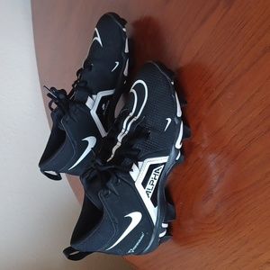 Men's Nike Alpha Menace 3 Shark Football Cleats Black CV0582 001 Size 6.5